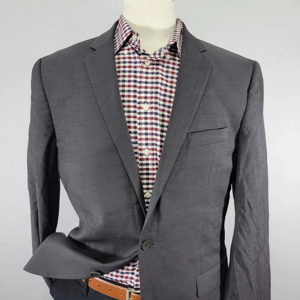 Kenneth Cole‎ Awearness Men's Sport Coat Blazer Two Button Extreme SLIM 44L